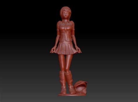 Girl Athletic Figure Sculpture 3d Model 3d Printable Obj Fbx Stl