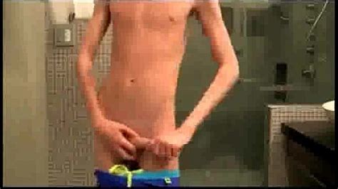 Skinny Young Twink With Massive Cock Takes A Shower • More