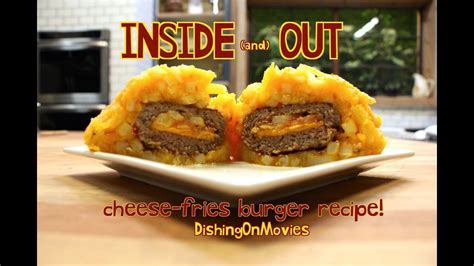 Inside Out Cheese Fries Burger Recipe Youtube