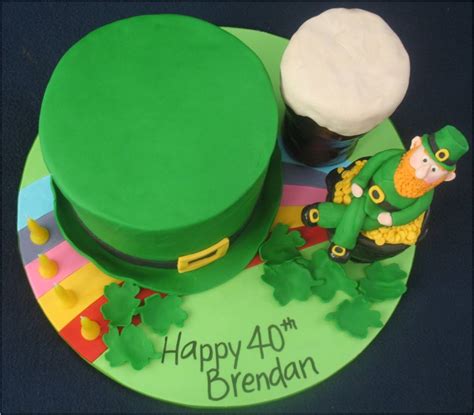 But you could customize your cake according to the birthday theme or pick a design based on your child's favorite. Blissfully Sweet: An Irish Themed 40th Birthday Cake