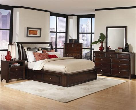 Bedroom furniture that will help you achieve a beautiful aesthetic in any style at a great price. Distressed Cherry Finish Modern Bedroom Set w/Options