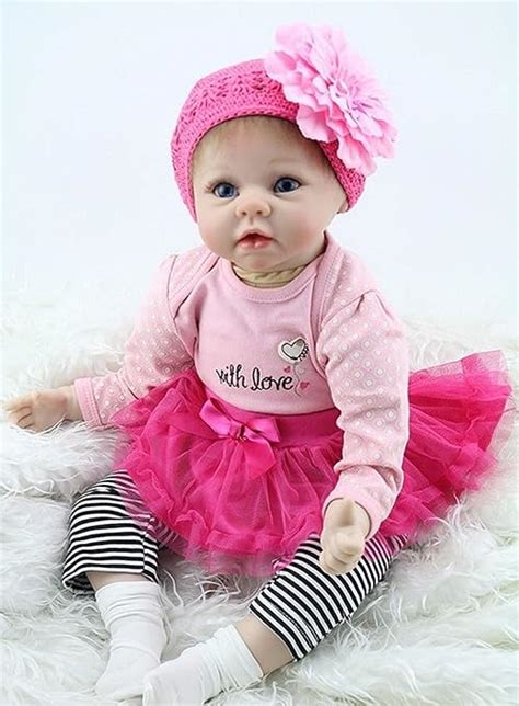 Ziyiui 2255cm Reborn Doll Girl Realistic Soft Silicone Reborn Toddler