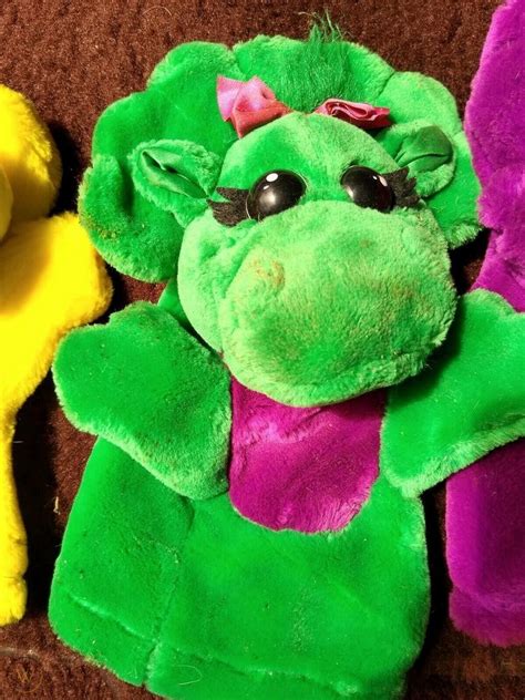 Barney And Friends Baby Bop Bj Hand Puppets Plush 2077251970