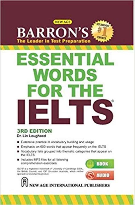 Barrons Essential Words For The Ielts By Lin Lougheed 9789387788350