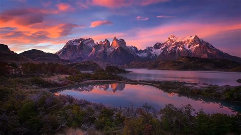 2048x1152 South America Patagonia Andes Mountains Lake
