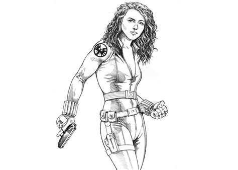 Black Widow Marvel Coloring Pages Coloring Pages