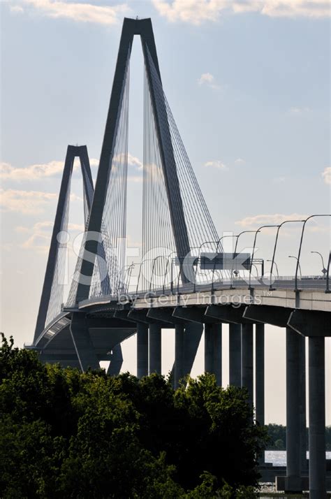 Cooper River Bridge Charleston South Carolina Stock Photo Royalty