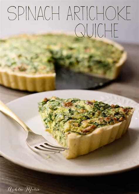 Spinach Artichoke Quiche Ashlee Marie