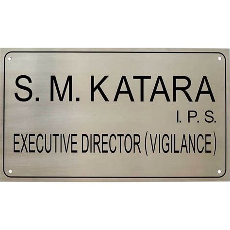 Steel Name Plates At Rs 15square Inch Steel Name Plate Id 2498681548