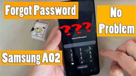 Forgot Password Samsung Galaxy A02 Sm A022f Unlock Pattern Pin