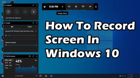 How To Screen Record On Microsoft Powerpoint Record Windows 10 Screen