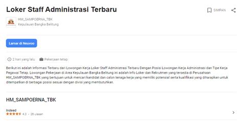 Hm sampoerna tbk november 2020 | urbanhire. Bulan Ini - Lowongan Kerja Bangka 2020 Terbaru | Job Fair - Lowongan Kerja 2020 Lulusan SMK ...