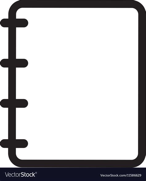 Simple Notepad Icon Image Royalty Free Vector Image