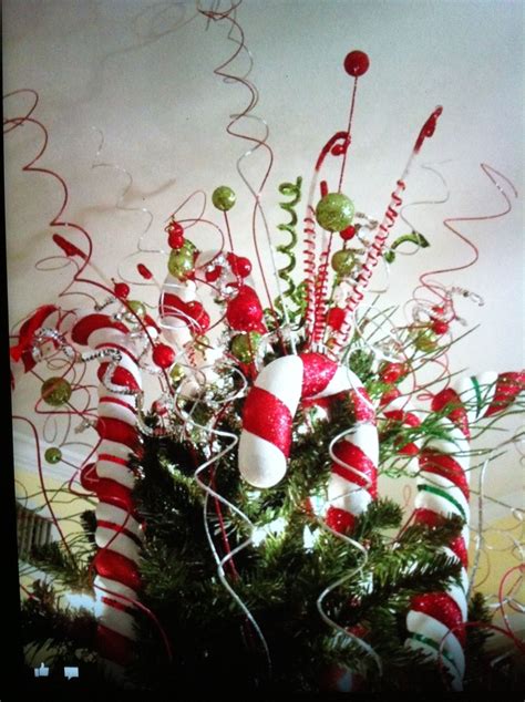 Candy Cane Tree Topper Christmas Diy Christmas Ornaments Candy Cane