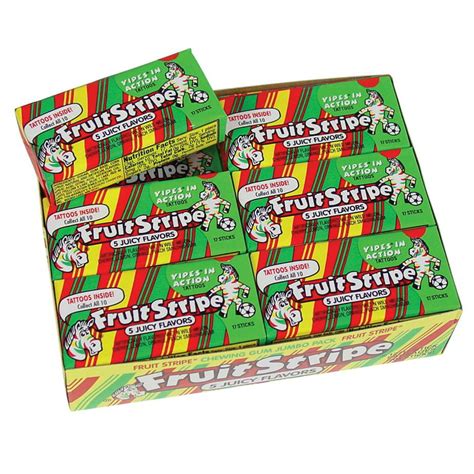 Fruity Stripe Bubble Gum 17 Stick Pack