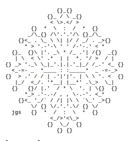 Snowflakes In Ascii Text Art