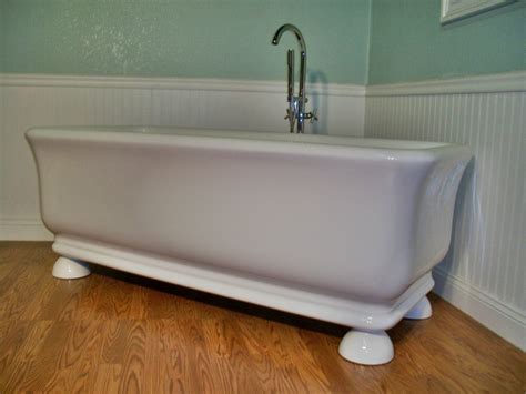 Mti freestanding tub customization is standard, and even single unit freestanding bath orders are built to order. M-44B Free Standing Pedestal Unique Designer Bathtub ...