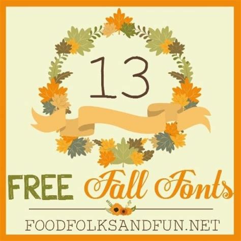 13 Free Fall Fonts My Favorite Cozy Finds • Food Folks And Fun