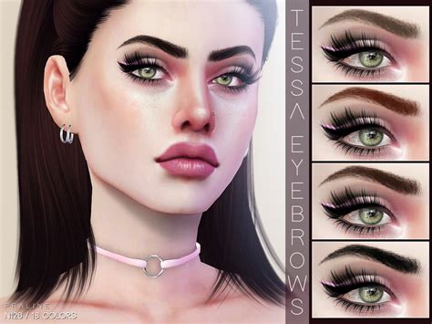 The Sims Resource Tessa Eyebrows N126