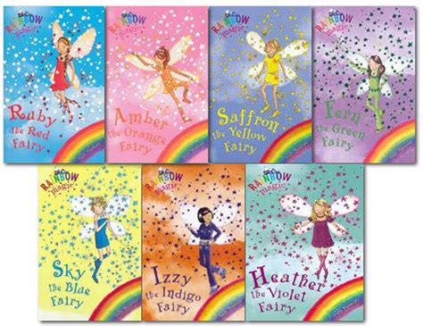 Rainbow Magic Colour Fairies Collection Daisy Meadows 7 Books Set