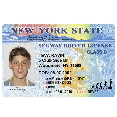 Segway Drivers License Souvenir From Lahaina Maui Hawaii Red