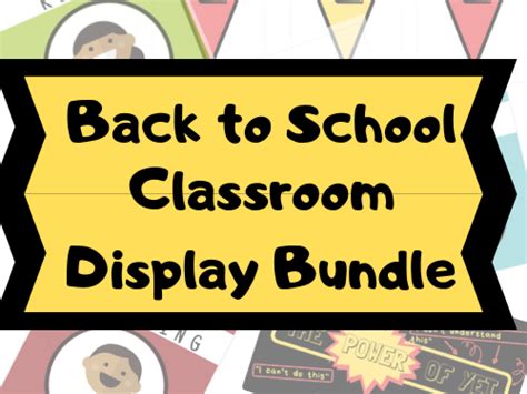 Back To School Classroom Display Bundle Teaching Resources