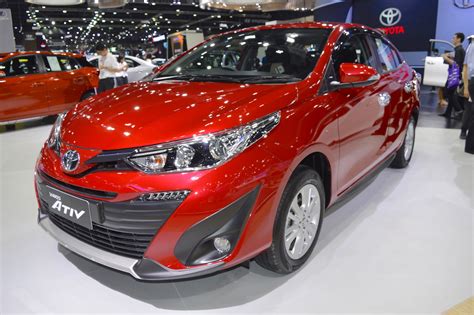 Its available in 1.3 and 1.5 liter engine displacement. Accessorised Toyota Yaris Ativ showcased at 2017 Thai Motor Expo