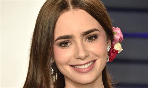 Lily Collins Throwback Wedding Dress Photo Has Fans Obsessed Hello
