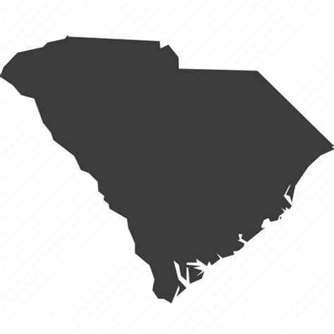 Map Usa South Carolina State Location America Icon Download On