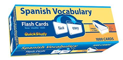 Spanish Vocabulary Quick Study Pricepulse