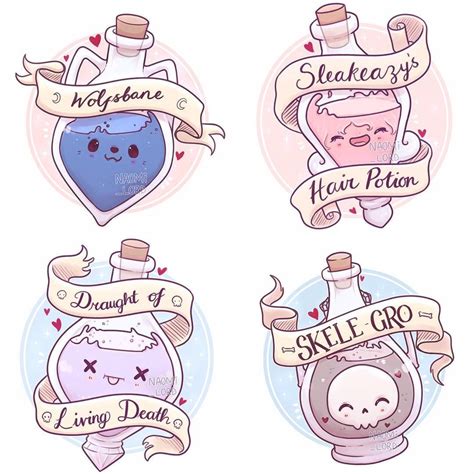 💕 The Newest Potions Ive Drawn 💕 Which Ones Your Favourite 🤔💕