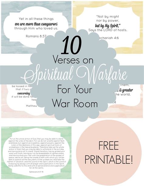 10 Verses On Spiritual Warfare For Your War Room ⋆ A Little R And R War