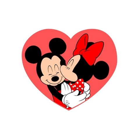 Mickey And Minnie Valentine Svg File Etsy