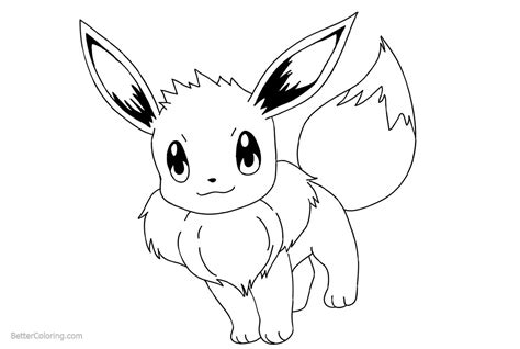 Pokemon Coloring Page Eevee Coloring Pics Coloring Home Coloring