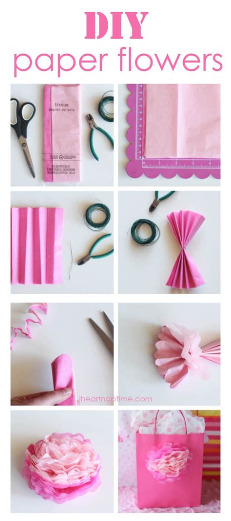 Diy Tissue Paper Flowers Perfect For Favor Bags Making A Wreath Pom