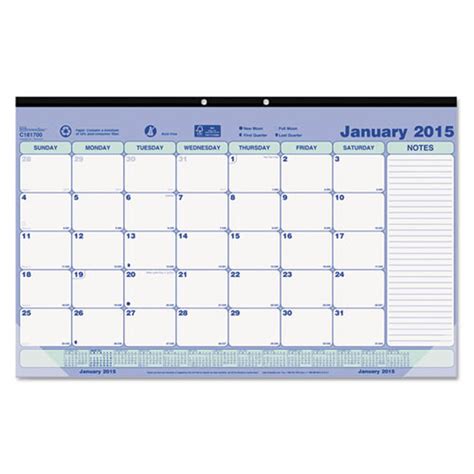 Monthly Desk Pad Calendar Ultimate Office
