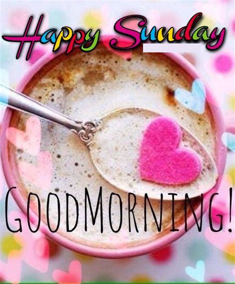 Colorful Sunday Good Morning Coffee Quote Pictures Photos