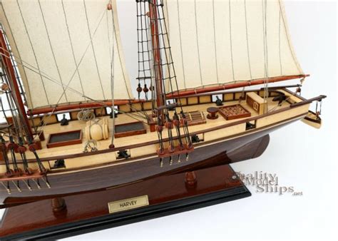 Harvey Handcrafted Wooden Ship Model Ready For Display Quality Model