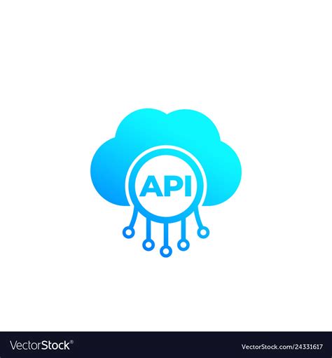 Api cloud software integration icon Royalty Free Vector