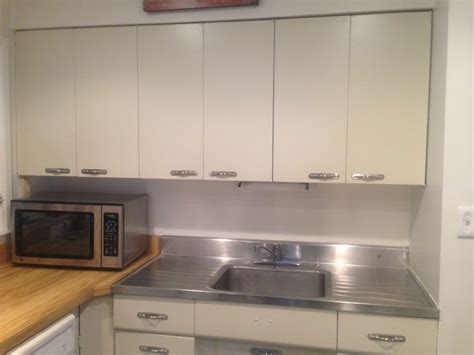 Kitchen cabinet double with leaded doors x2 2. Vintage Retro Metal Kitchen Cabinets TRACY Mid-Century ...