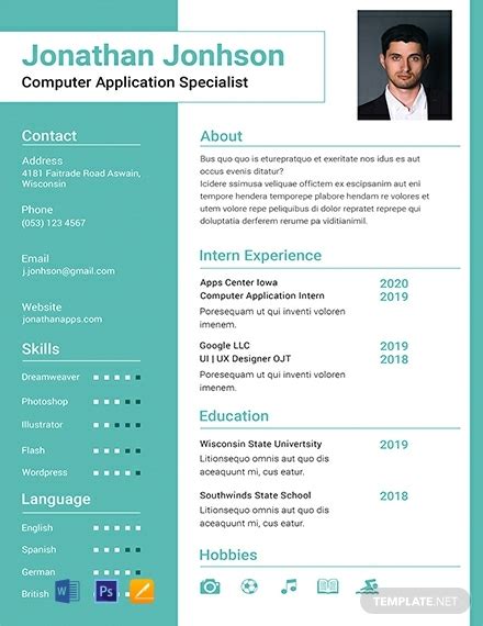 Incoming search terms:apprenticeships cv examples 2019 306+ FREE Resume Templates | Download Ready-Made | Template.net