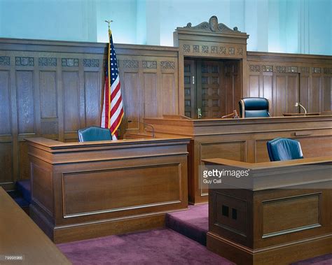 Witness Stand And Judges Bench Courtroom House Call Judge