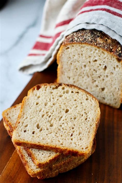 No Knead Sourdough Sandwich Bread Karen S Kitchen Stories