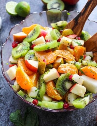 Fruit And Nut Summer Salad A Saucy Kitchen
