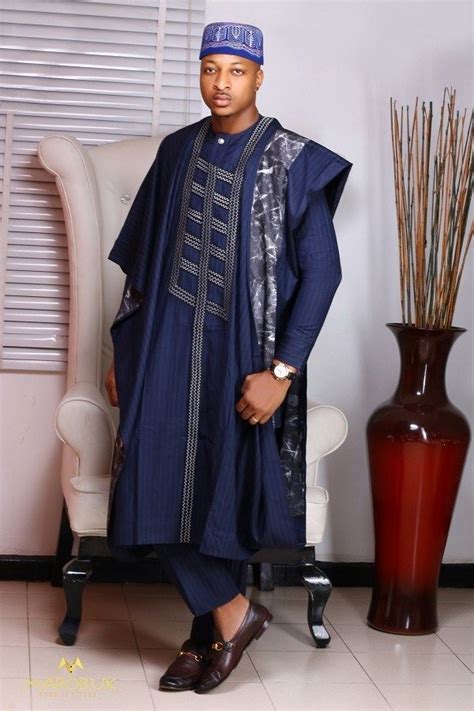 Nigerian Men Traditional Native Wears In 2020 Agbada Styles Nigerian