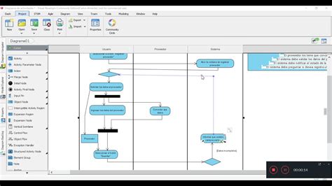 Aprendiendo A Construir Un Diagrama De Actividades Youtube