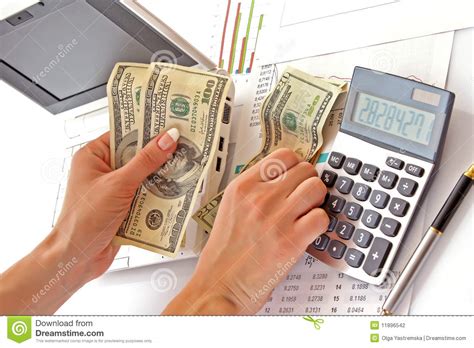 Money calculation stock photo. Image of accounts, capital - 11896542