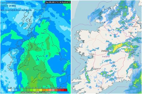 Irish Weather Forecast Met Eireann Issue Rain Warning For Five