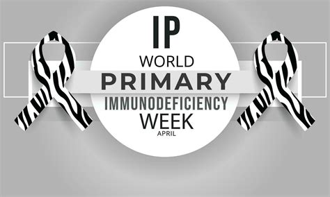 World Primary Immunodeficiency Week Background Banner Card Poster