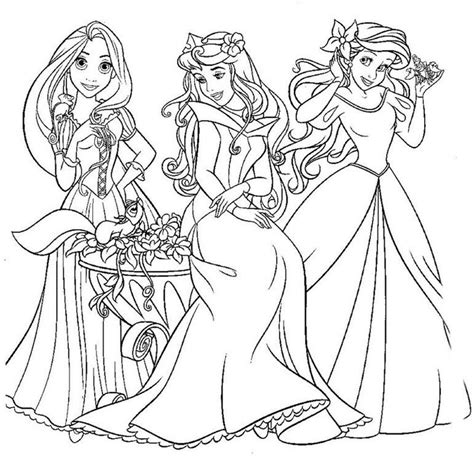 Dibujos De Princesas Para Colorear E Imprimir Grandes